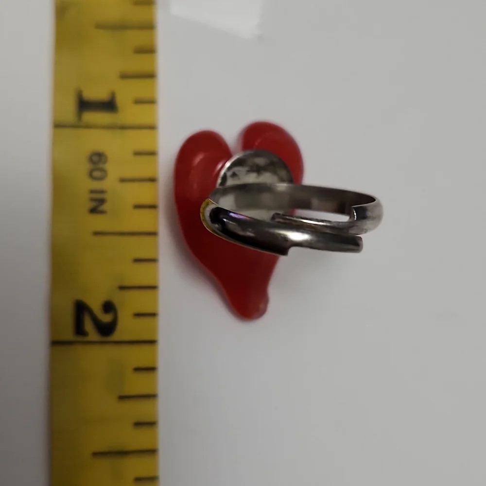 *SALE $8. GLASS Heart Ring